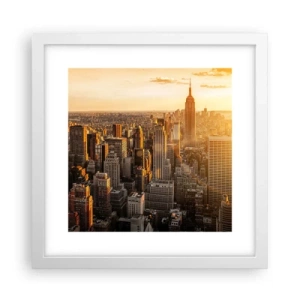 Plakat w białej ramie - Rosnąc w słońcu - 30x30 cm