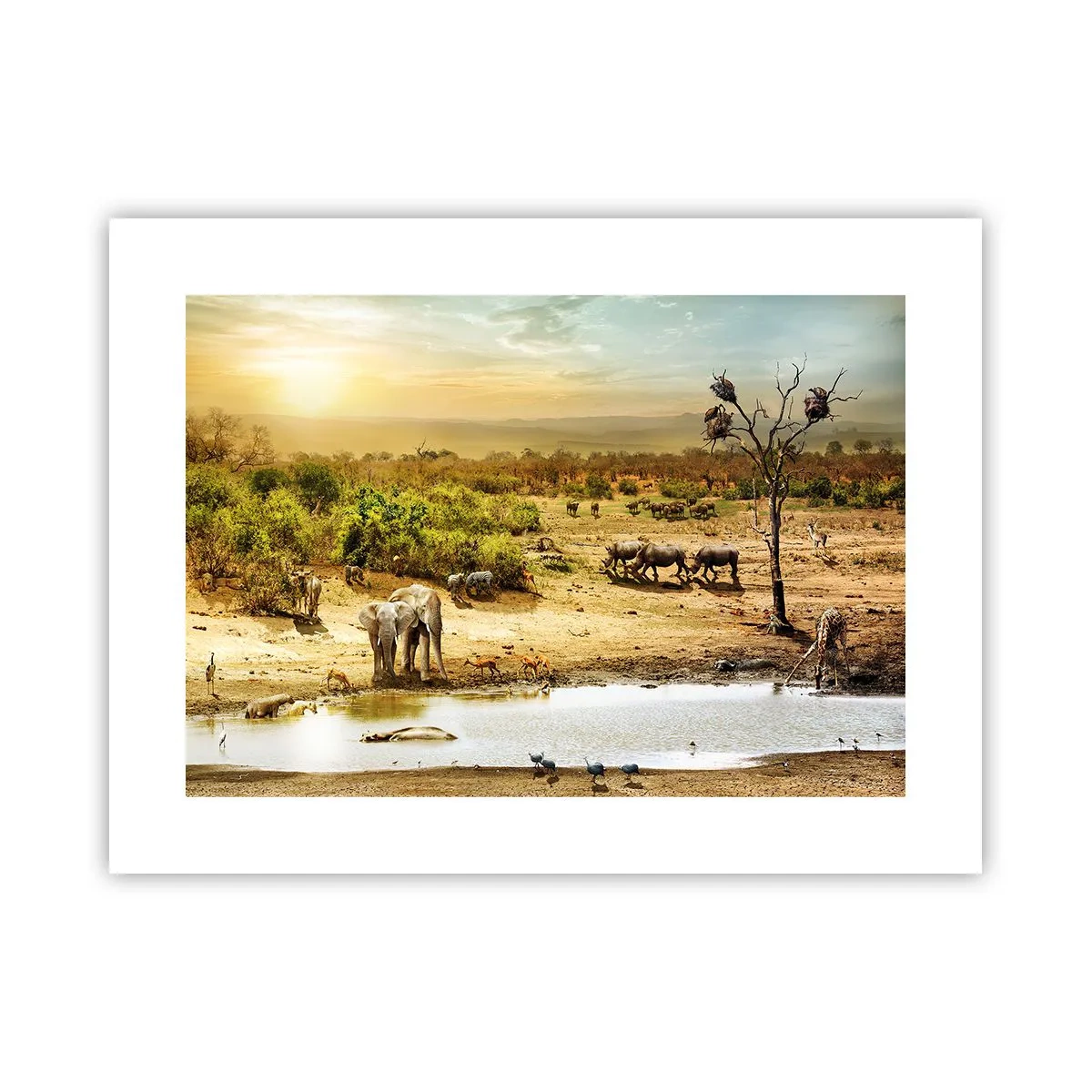 Plakat - "Z Edenu zaś wypływała rzeka…" - 40x30 cm