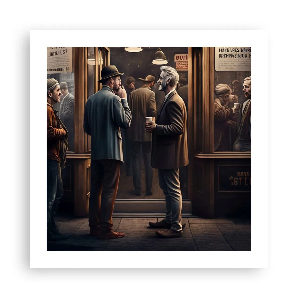 Plakat - Dobra chwila dnia - 50x50 cm