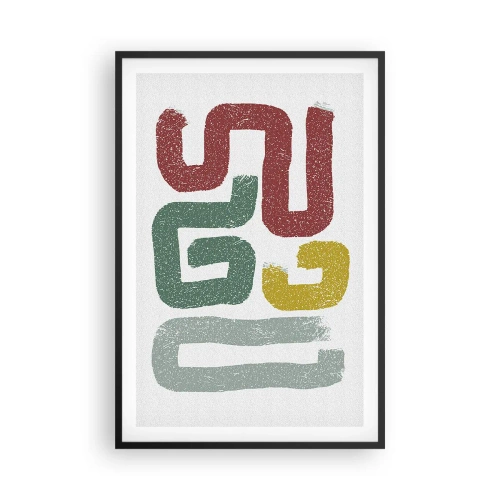 Plakat w czarnej ramie - W nieznanym języku - 61x91 cm
