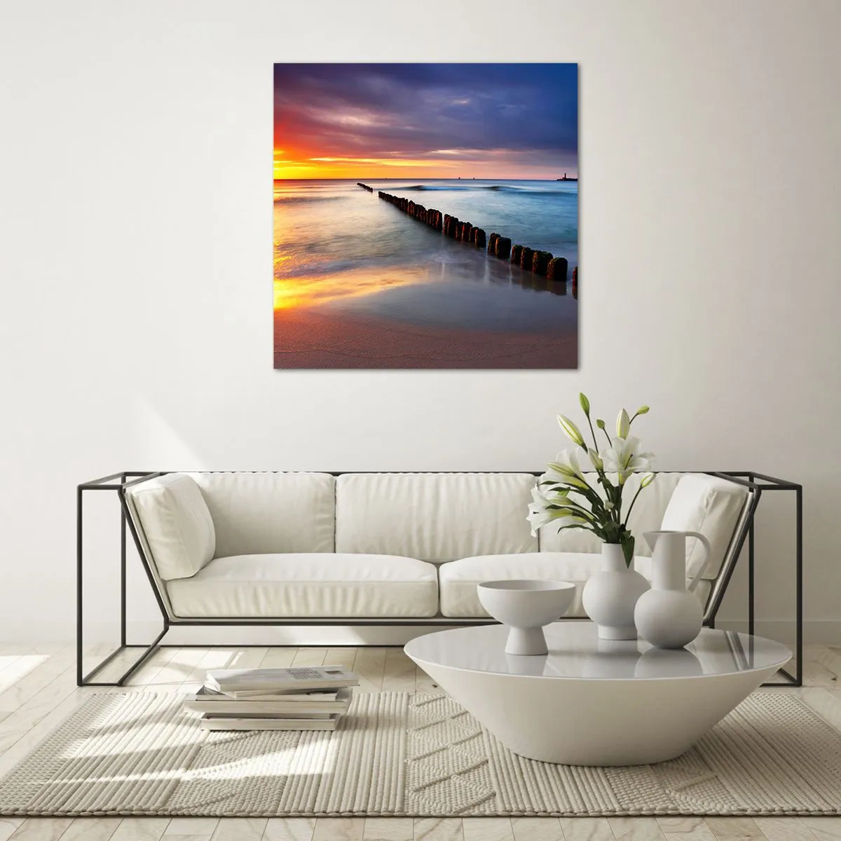 Obraz na szkle - Posłuchaj ciszy - 30x30 cm