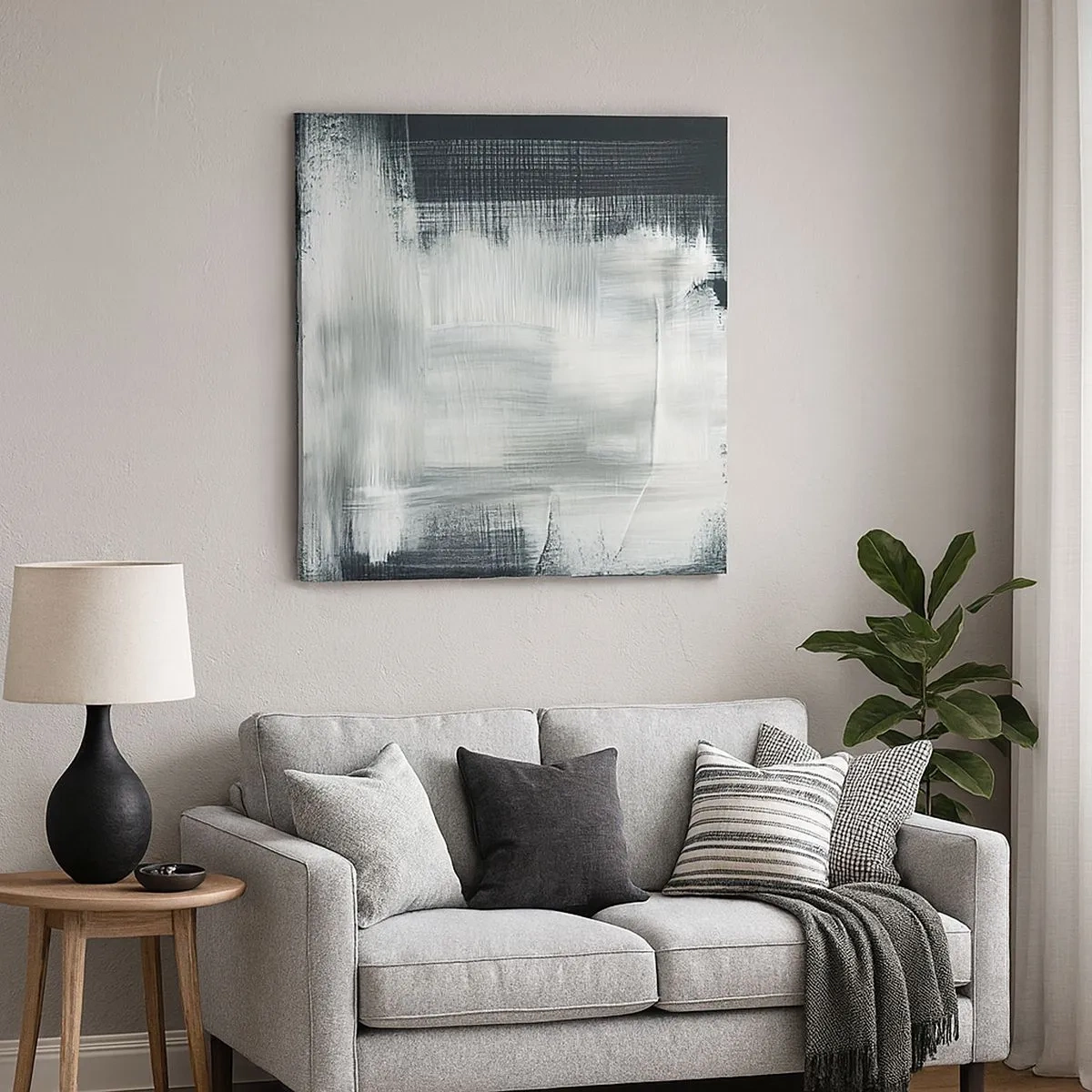 Obraz na płótnie - Utkane z pionu i poziomu - 30x30 cm