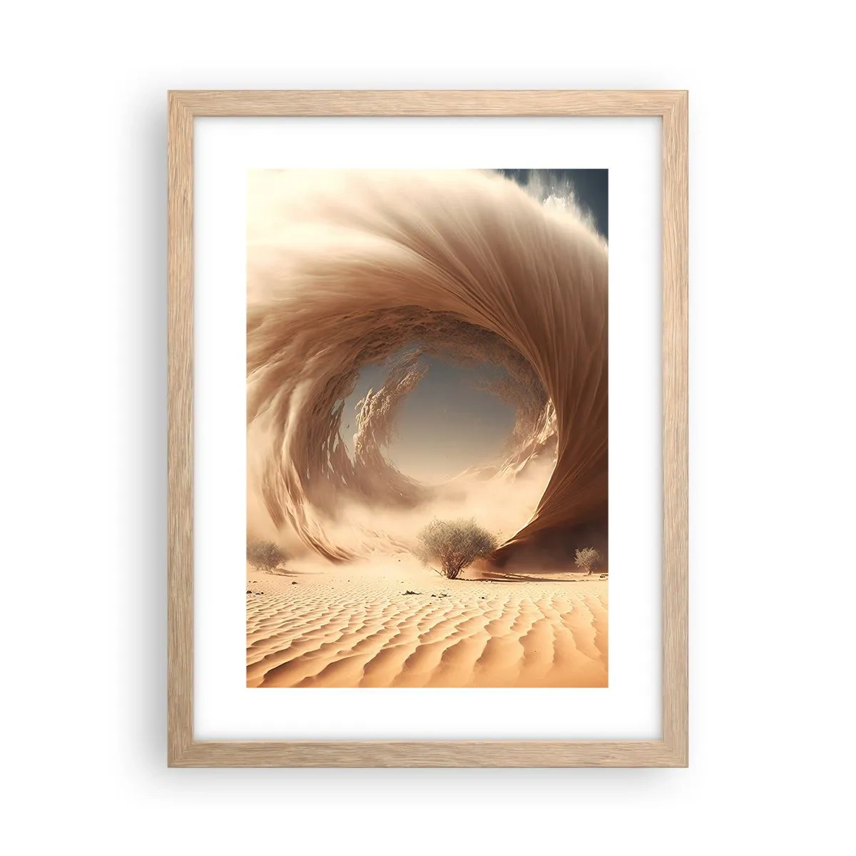 Plakat w ramie jasny dąb - Otwarty portal - 30x40 cm