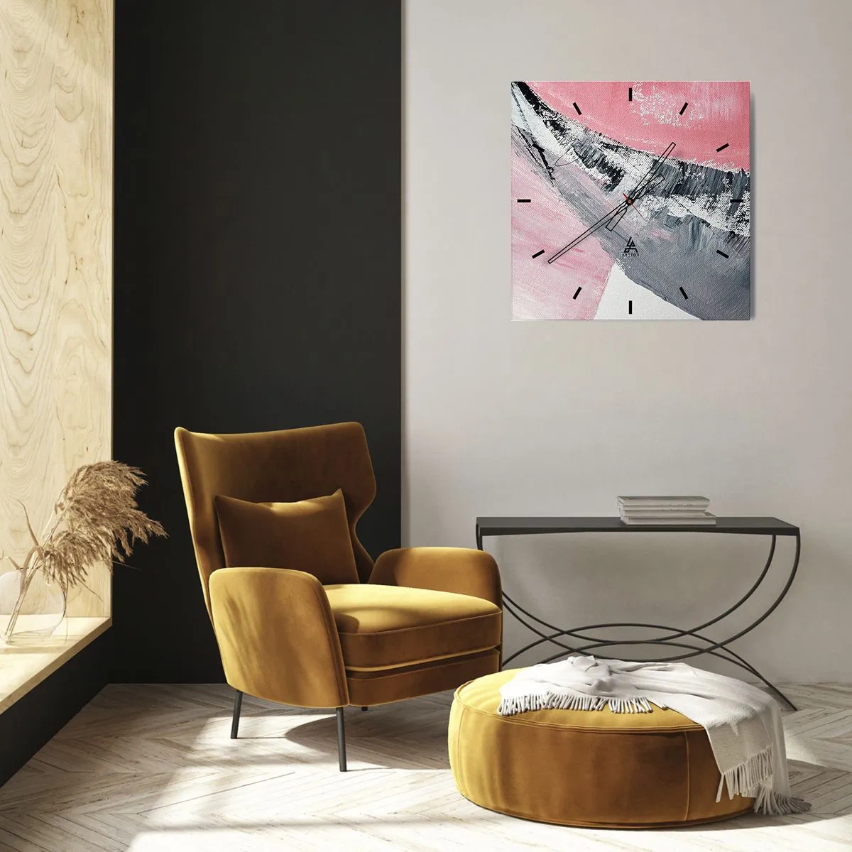 Zegar ścienny - Kompozycja dopasowana - 40x40 cm