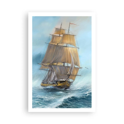 Plakat - Mknący po falach - 61x91 cm