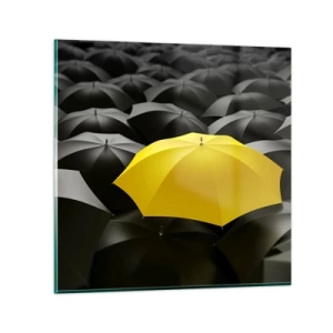 Obraz na szkle - Żegnaj smutku - 70x70 cm