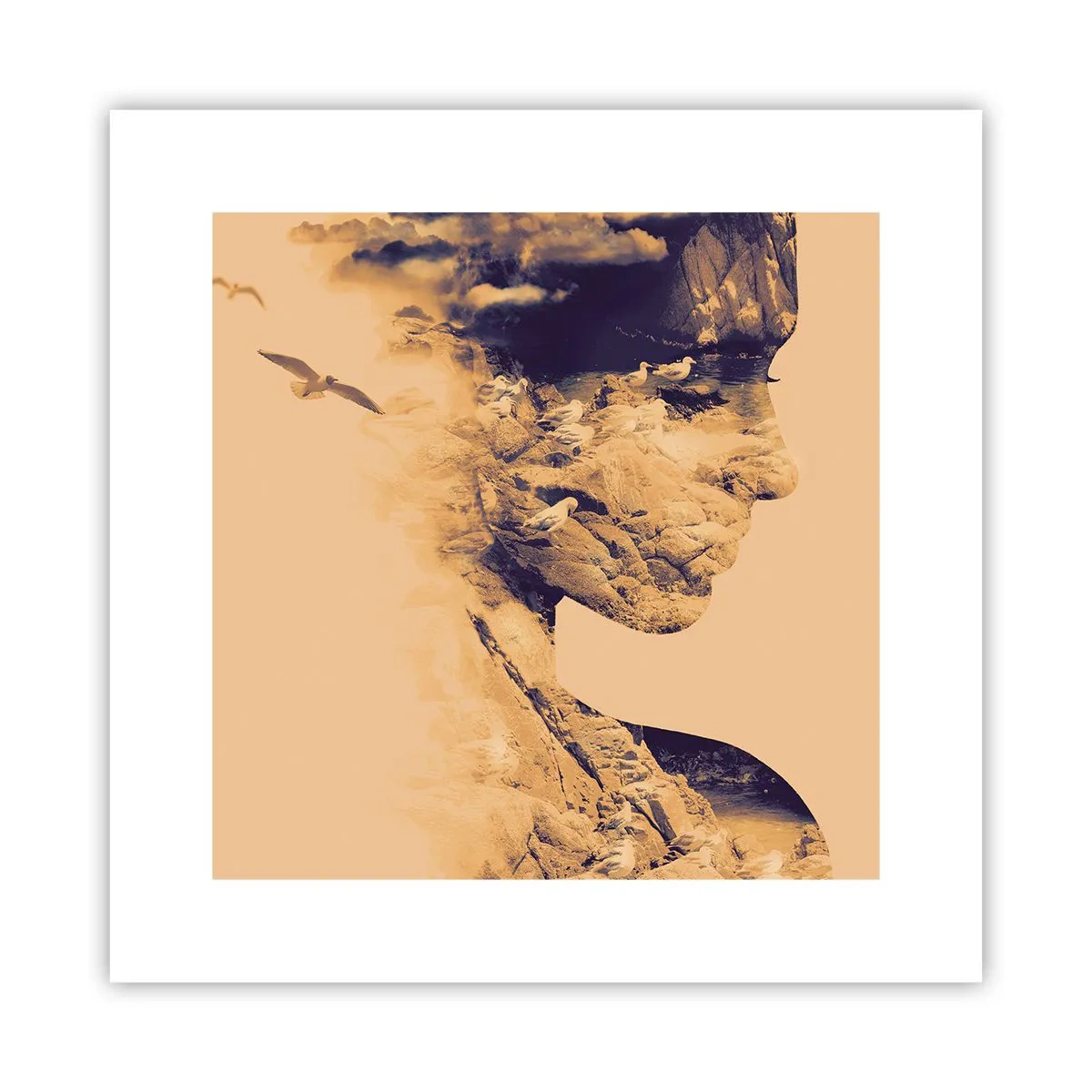 Plakat - Piękna z natury - 30x30 cm