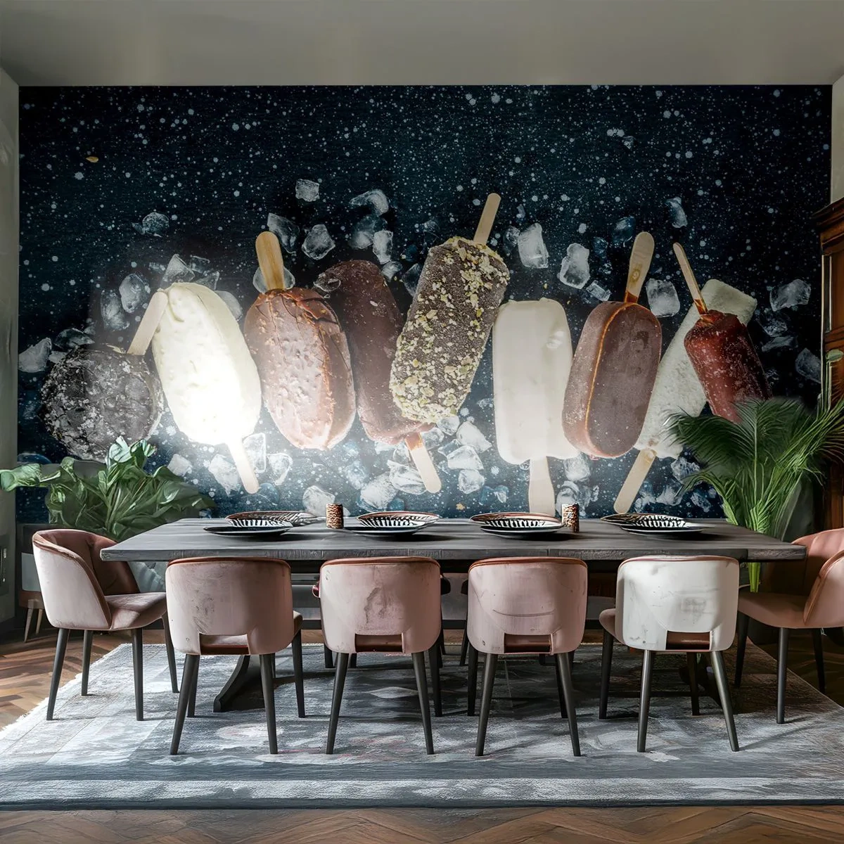 Fototapeta Standard Eco - Smak gorącego lata - Lody, Gastronomia, Jedzenie - 300x210 cm