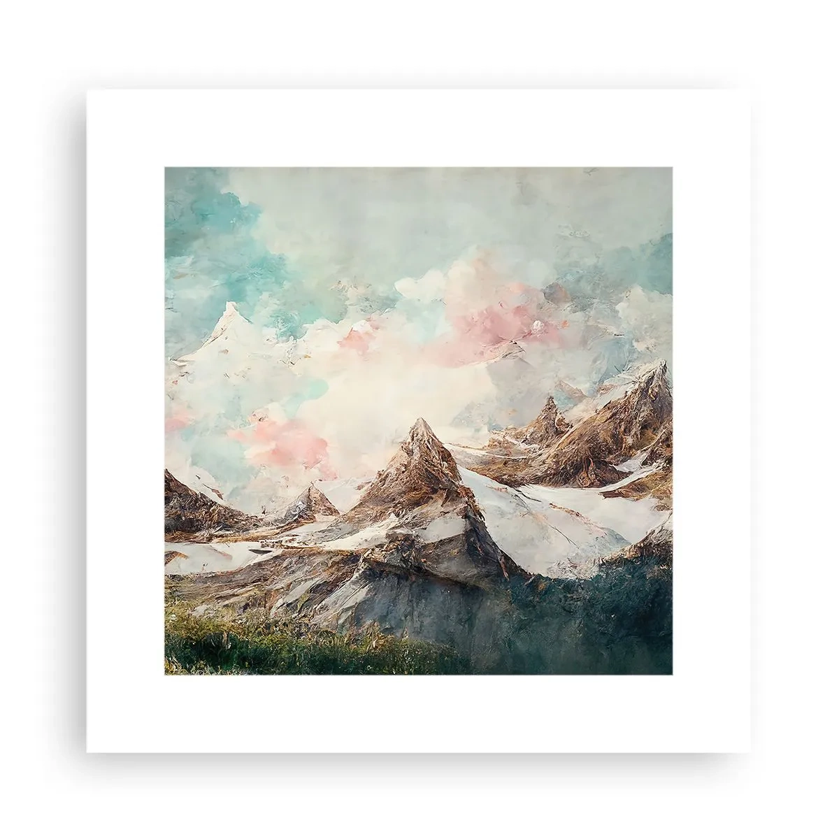 Plakat - Skalne ostrza - 30x30 cm