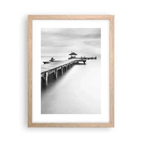 Plakat w ramie jasny dąb - W siną dal - 30x40 cm