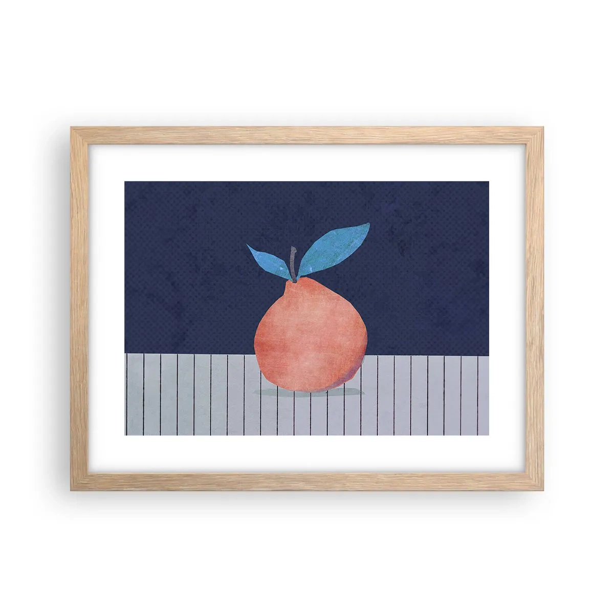 Plakat w ramie jasny dąb - Wypukłość i płaszczyzna - 40x30 cm