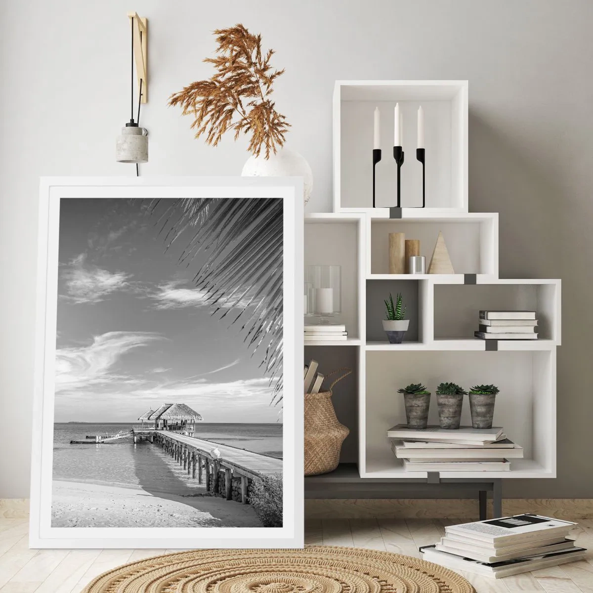 Plakat w białej ramie - Wspomnienie czy marzenie? - 30x40 cm