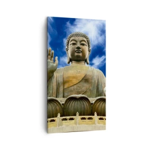 Obraz na płótnie - Żyj bez strachu - 45x80 cm