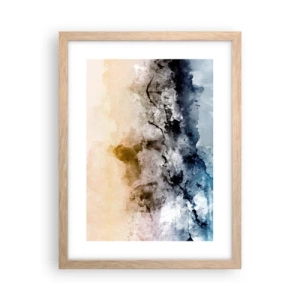 Plakat w ramie jasny dąb - Zatopione w tumanie mgły - 30x40 cm