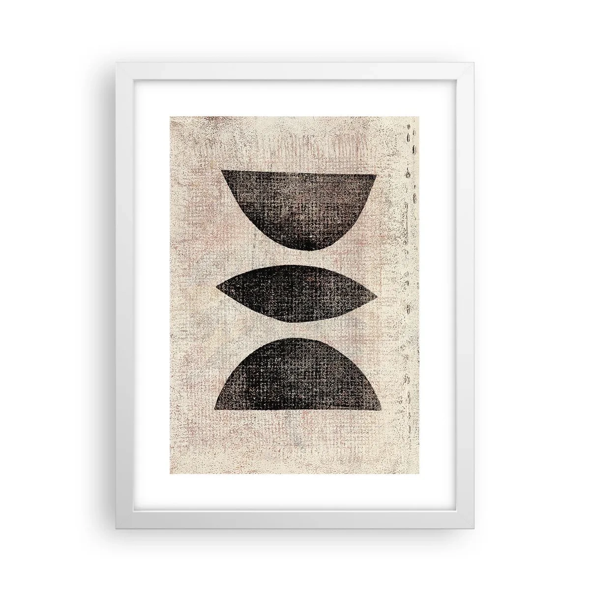 Plakat w białej ramie - Etniczna abstrakcja - 30x40 cm