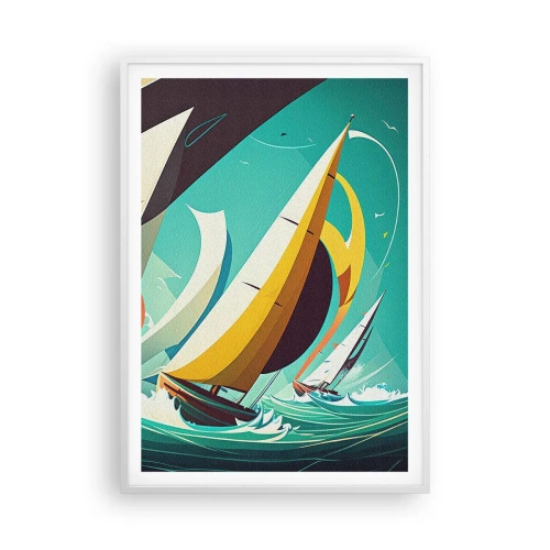 Plakat w białej ramie - Z żywiołami za pan brat - 70x100 cm