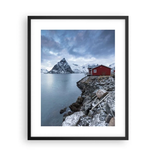 Plakat w czarnej ramie - Skandynawskie zacisze - 40x50 cm