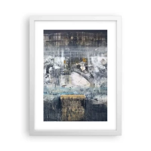 Plakat w białej ramie - Jak po lodzie, jak po grudzie - 30x40 cm