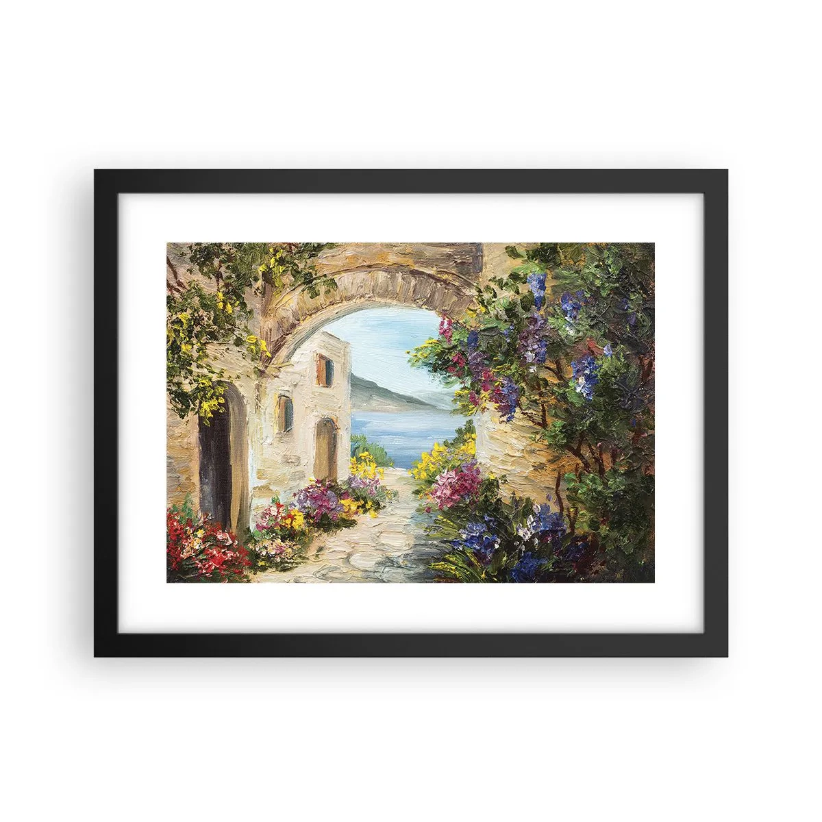 Plakat w czarnej ramie - Urok nadmorskiej prowincji - 40x30 cm