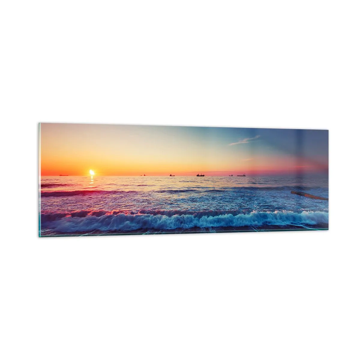 Obraz na szkle - A co za horyzontem? - 90x30 cm
