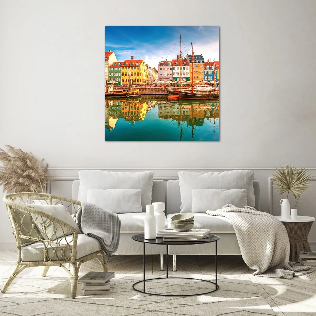 Obraz na szkle - Nad wodą gładką jak lustro - 70x70 cm