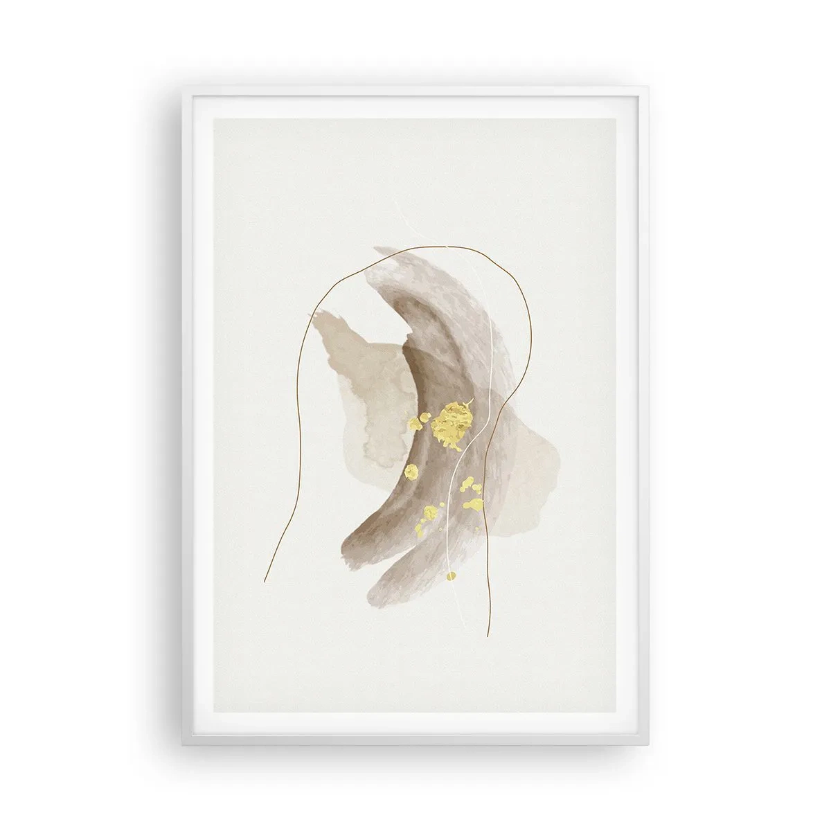 Plakat w białej ramie - Napotkane w przestrzeni - 70x100 cm