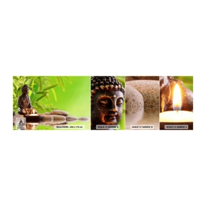 Fototapeta Próbka Standard Eco - Życie jest piękne - Budda, Bambus, Spa - 100x30 cm