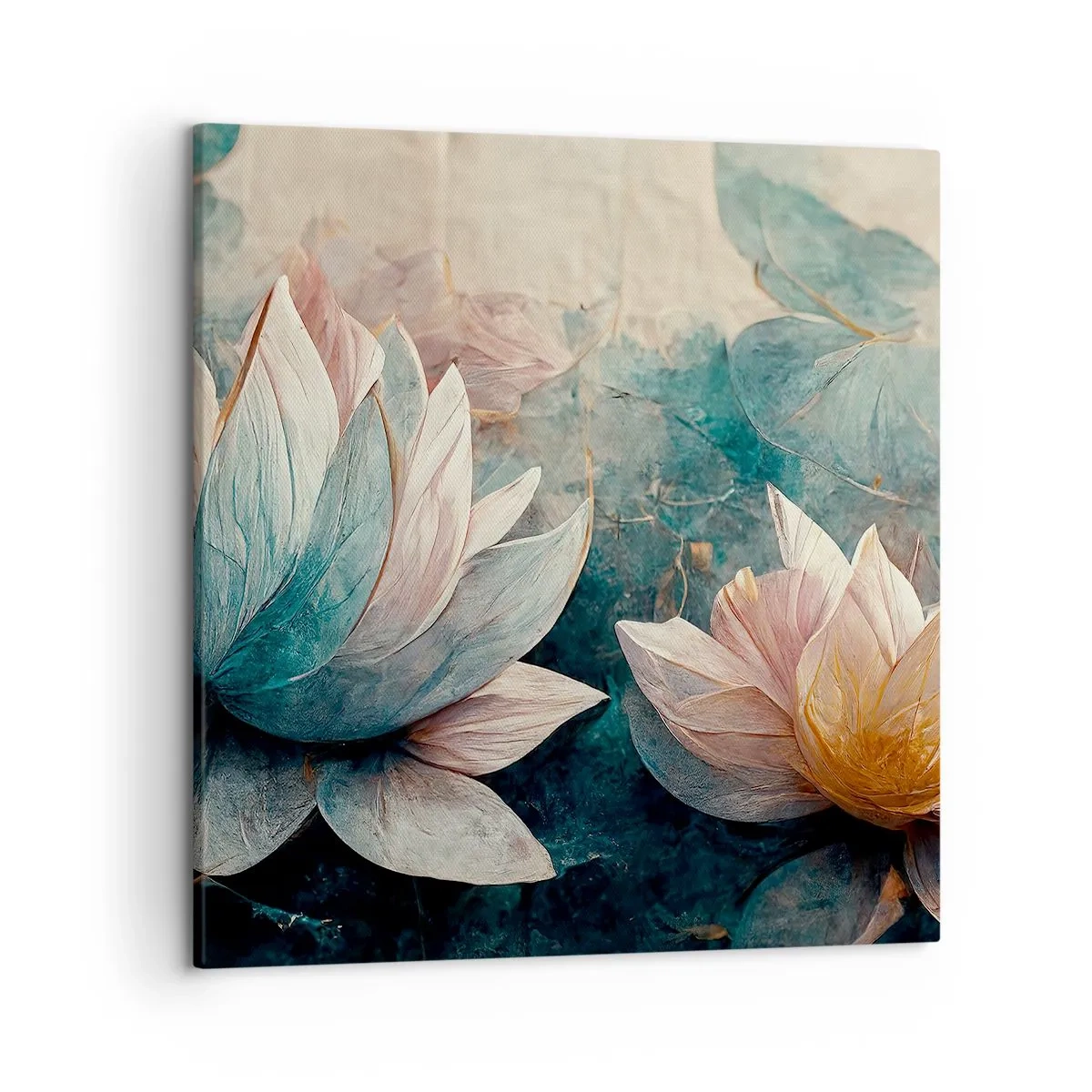 Obraz na płótnie - Gwiazdy jeziora - 50x50 cm