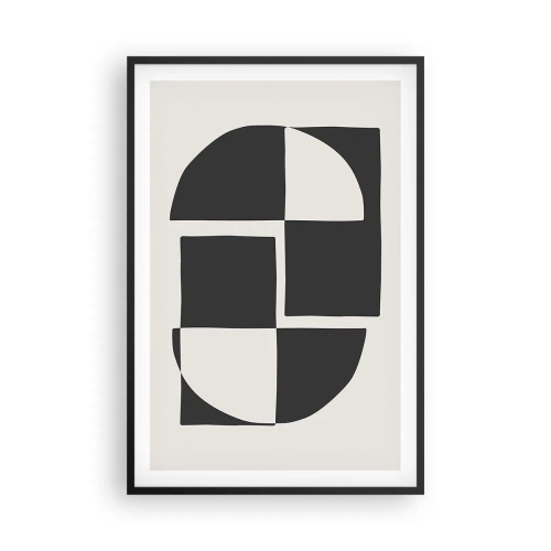 Plakat w czarnej ramie - Antyteza – synteza - 61x91 cm