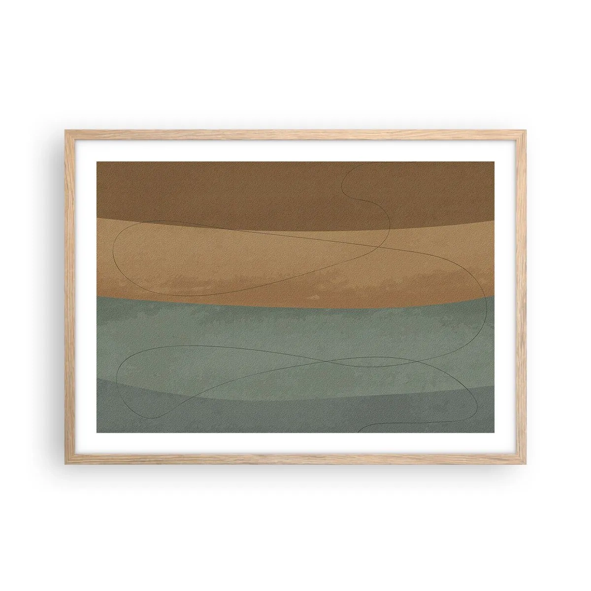 Plakat w ramie jasny dąb - Kompozycja horyzontalna - 70x50 cm