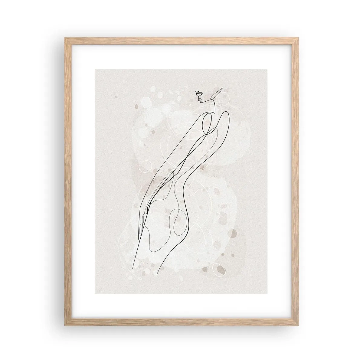 Plakat w ramie jasny dąb - Pobłądzić spojrzeniem - 40x50 cm