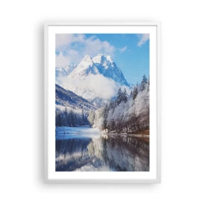 Plakat w białej ramie - Śnieżna straż - 50x70 cm