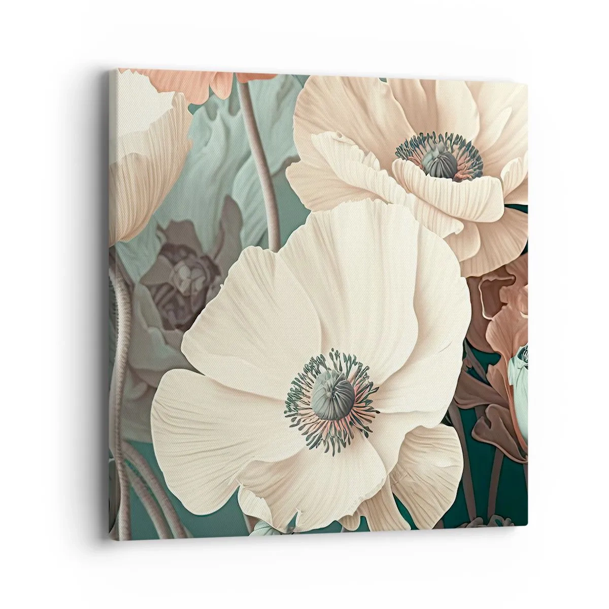 Obraz na płótnie - Szept maków - 40x40 cm