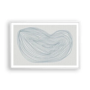 Plakat w białej ramie - Uśmiech kropli - 91x61 cm
