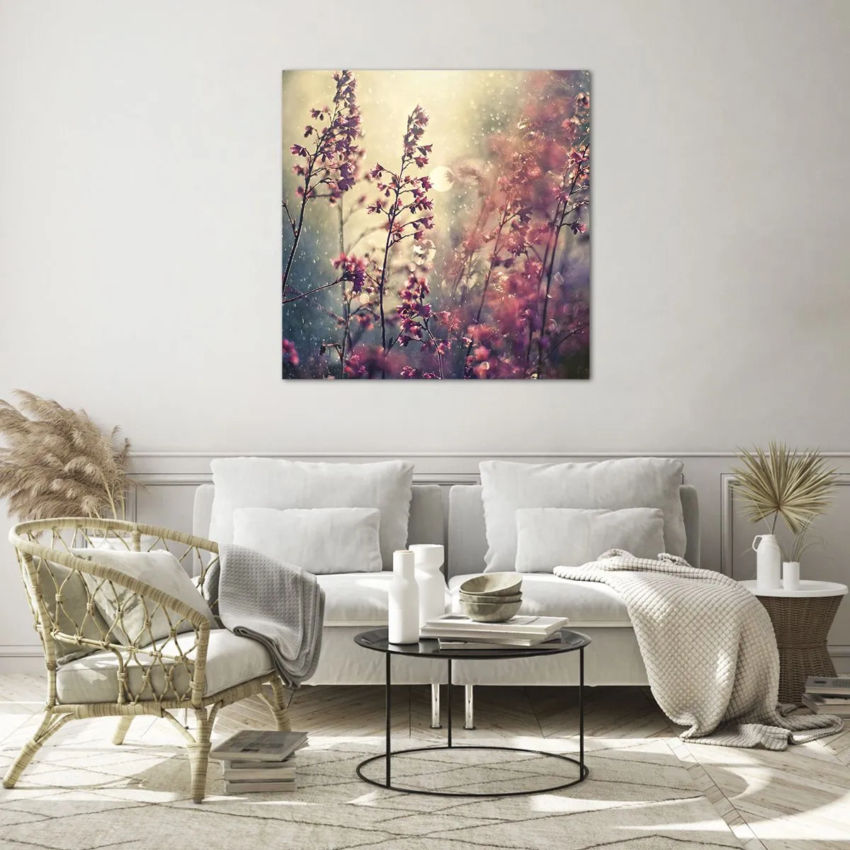 Obraz na szkle - Tajemniczy ogród - 60x60 cm