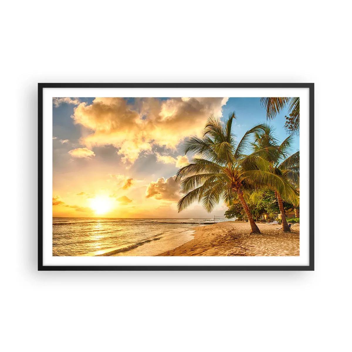 Plakat w czarnej ramie - Wieczne lato, zawsze wakacje - 91x61 cm