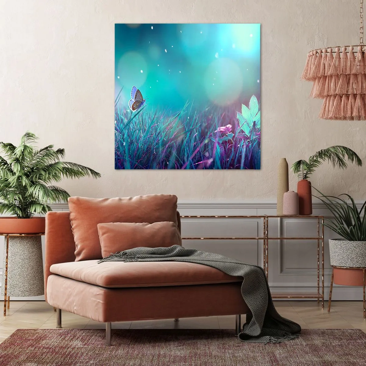 Obraz na płótnie - Sekretne życie łąki - 70x70 cm