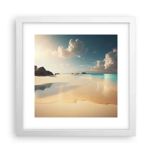 Plakat w białej ramie - Wymarzony dzień - 30x30 cm