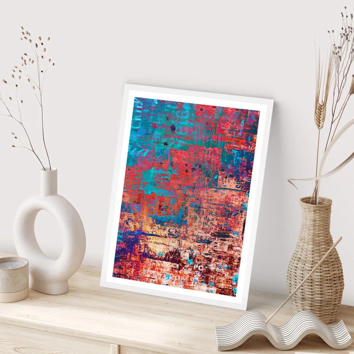 Plakat w białej ramie - Pamięć i niepamięć - 70x100 cm