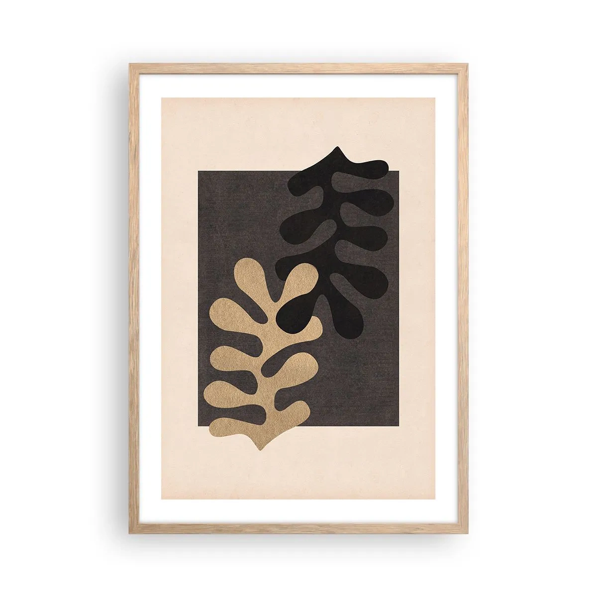 Plakat w ramie jasny dąb - Brak i dopełnienie - 50x70 cm