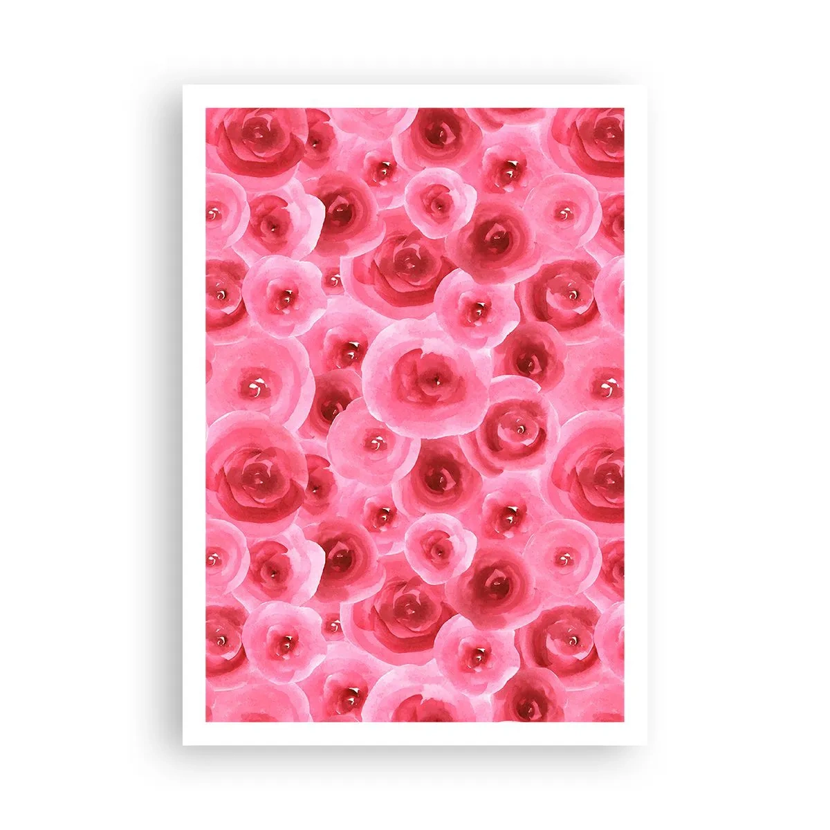 Plakat - Róże na dole i na górze - 70x100 cm