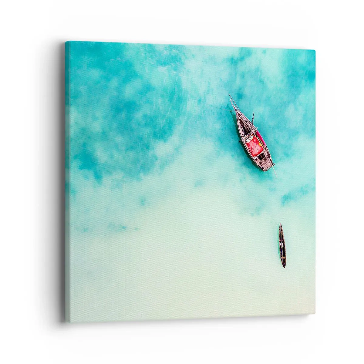 Obraz na płótnie - Bo na plażach Zanzibaru, kiedy nadmiar wód… - 40x40 cm