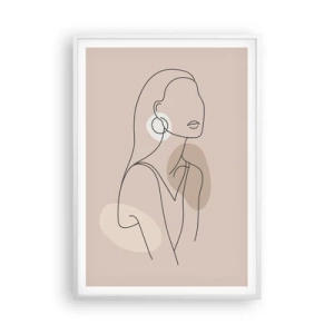 Plakat w białej ramie - Ikona dziewczęcości - 70x100 cm