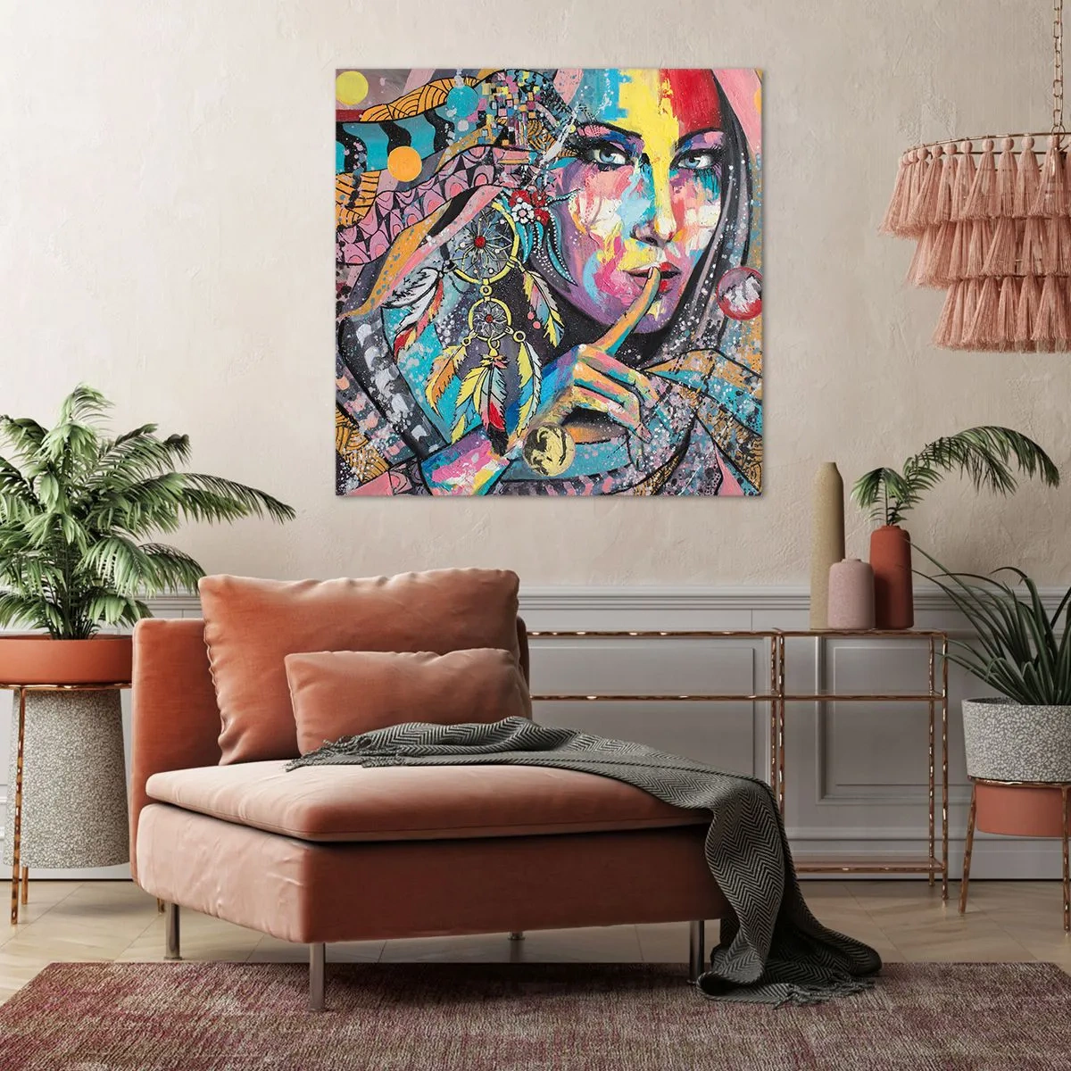 Obraz na płótnie - Milcz, aż zrozumiesz - 30x30 cm