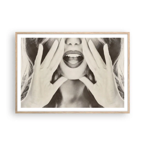 Plakat w ramie jasny dąb - Już idę! - 100x70 cm