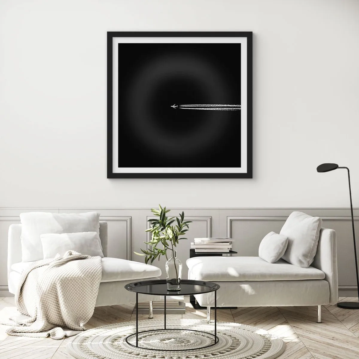 Plakat w czarnej ramie - W inny wymiar - 50x50 cm