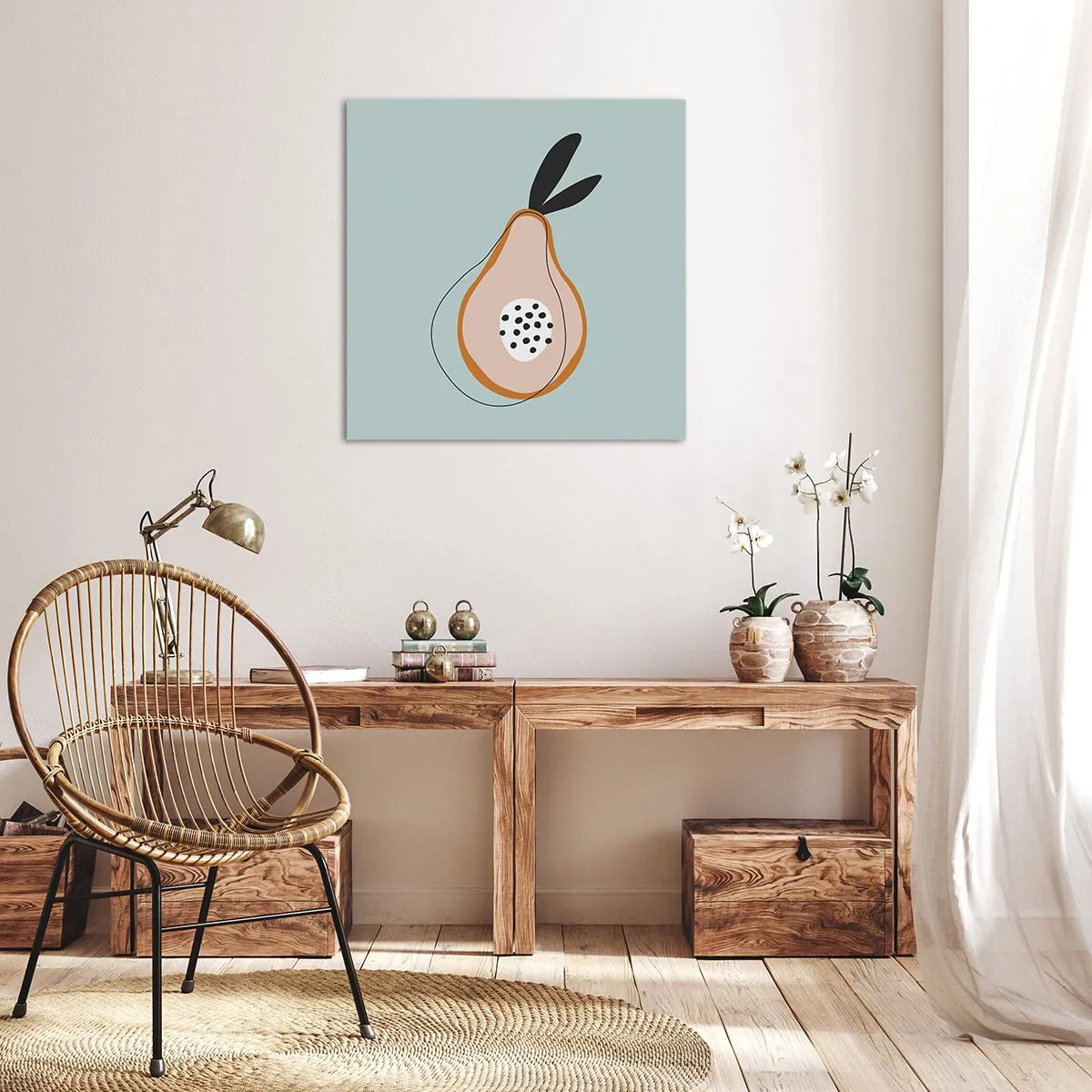 Obraz na płótnie - Przeniknąć w naturę rzeczy - 40x40 cm