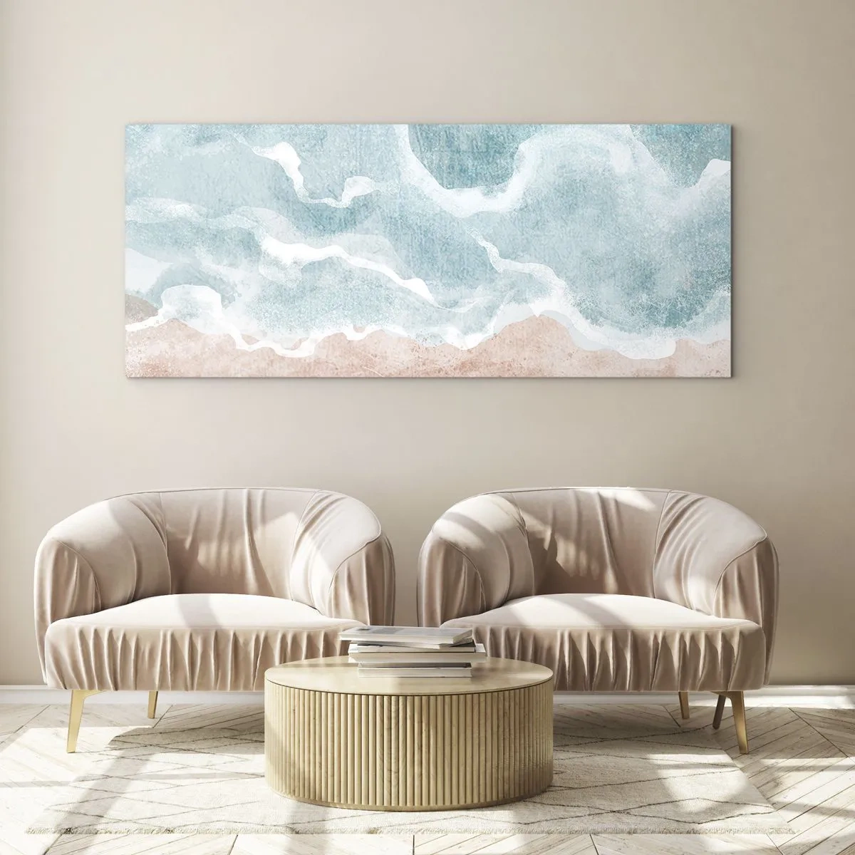 Obraz na szkle - Abstrakcja obłoczna - 100x40 cm