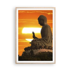 Plakat w ramie jasny dąb - Bez strachu przed światem - 70x100 cm