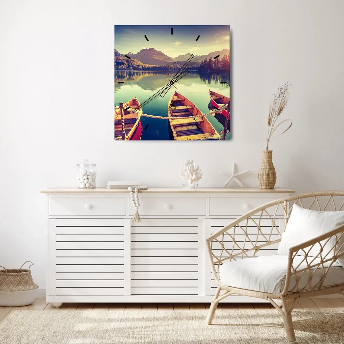 Zegar ścienny - Żyć według jej praw - 30x30 cm